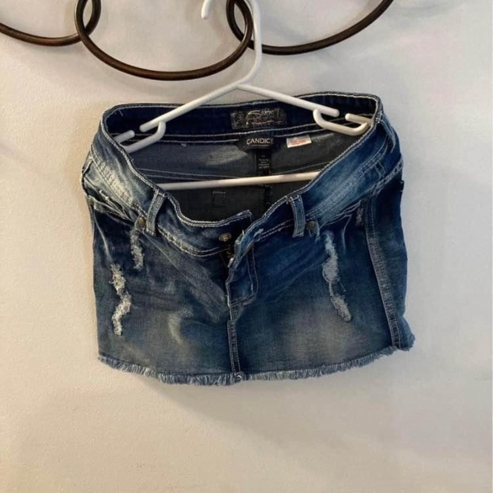 Girls Jean Skirt (Silver Jeans) - Size 6X